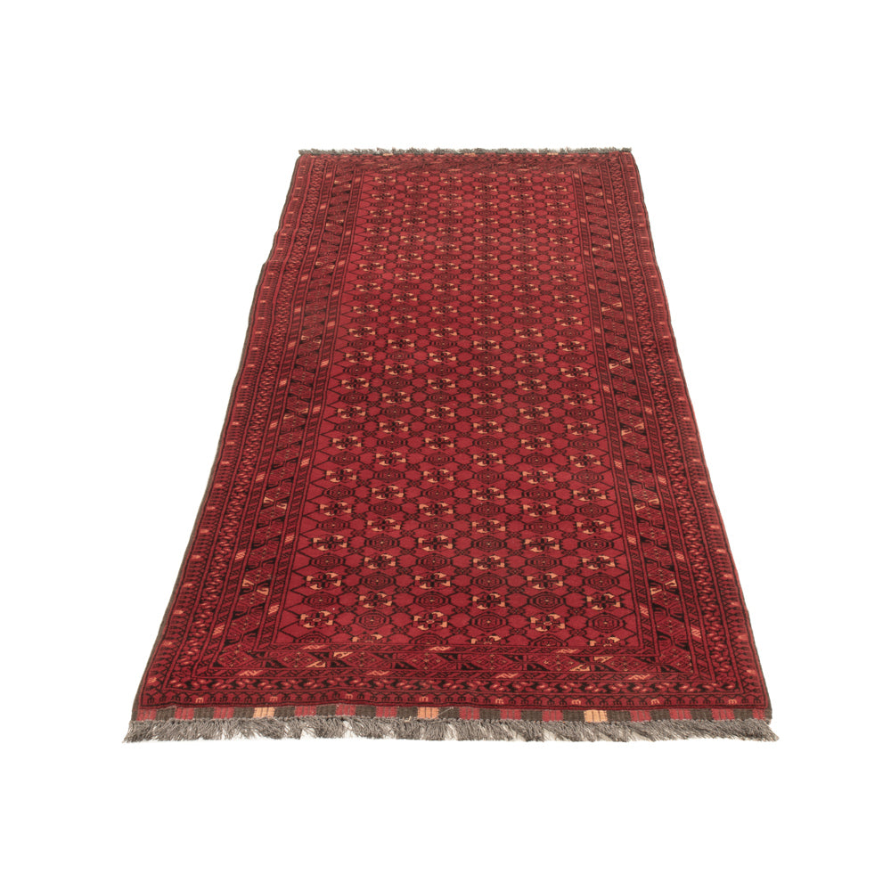 Tapis de couloir Tapis afghan - Boukhara - 273 x 86 cm - rouge