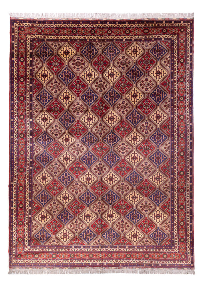 Tapis afghan - 410 x 300 cm - beige foncé