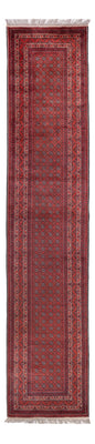 Tapis de couloir Tapis afghan - Boukhara - 376 x 75 cm - rouge
