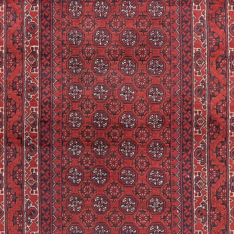 Tapis de couloir Tapis afghan - Boukhara - 376 x 75 cm - rouge