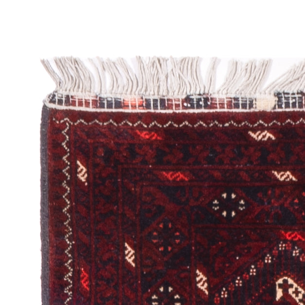 Tapis de couloir Tapis afghan - 300 x 79 cm - rouge