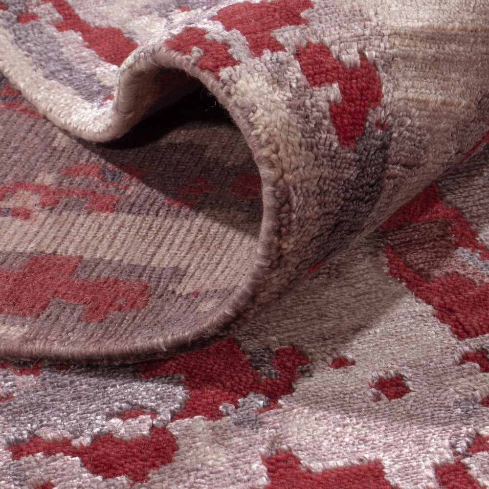 Designer Teppich - 300 x 203 cm - rot