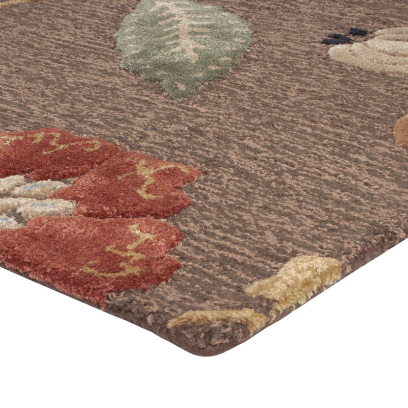 Wollteppich - 185 x 120 cm - silber