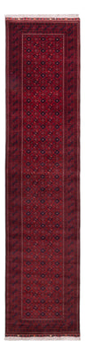 Tapis de couloir Tapis afghan - 384 x 84 cm - rouge