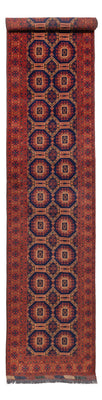Tapis de couloir Tapis afghan - 409 x 86 cm - beige foncé