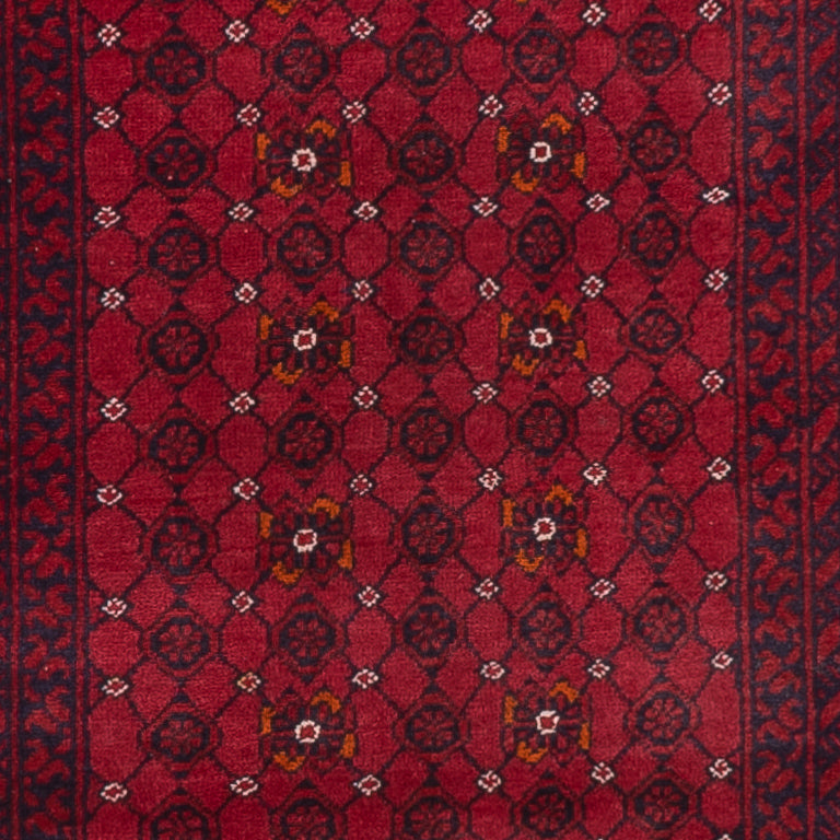 Tapis de couloir Tapis afghan - Boukhara - 285 x 78 cm - rouge