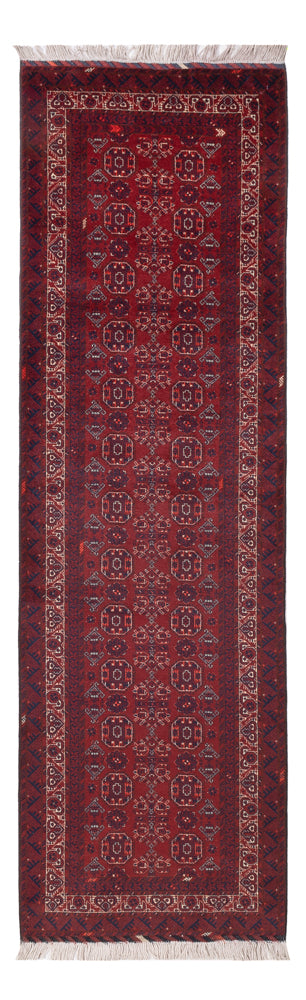Tapis de couloir Tapis afghan - Boukhara - 285 x 82 cm - rouge