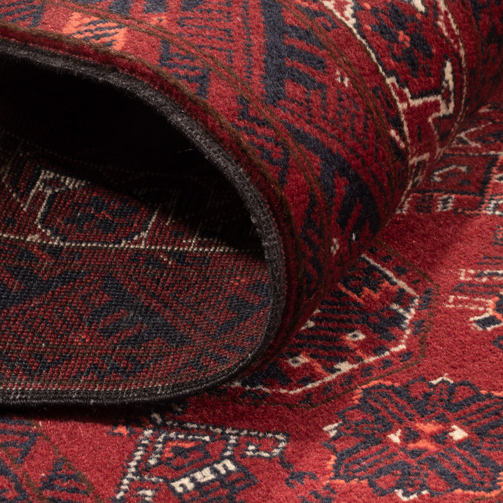 Tapis de couloir Tapis afghan - Boukhara - 285 x 82 cm - rouge