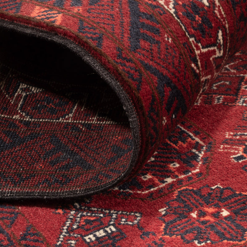 Tapis de couloir Tapis afghan - Boukhara - 285 x 82 cm - rouge