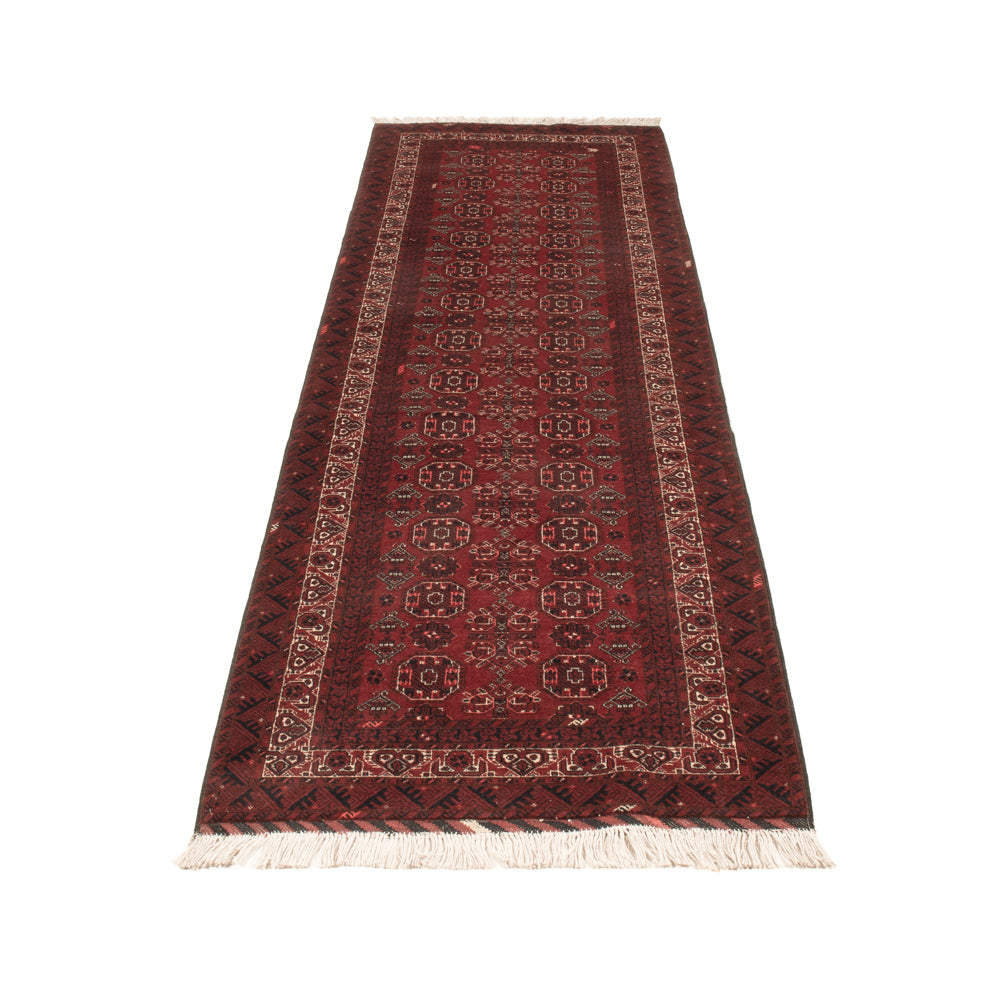 Tapis de couloir Tapis afghan - Boukhara - 285 x 82 cm - rouge
