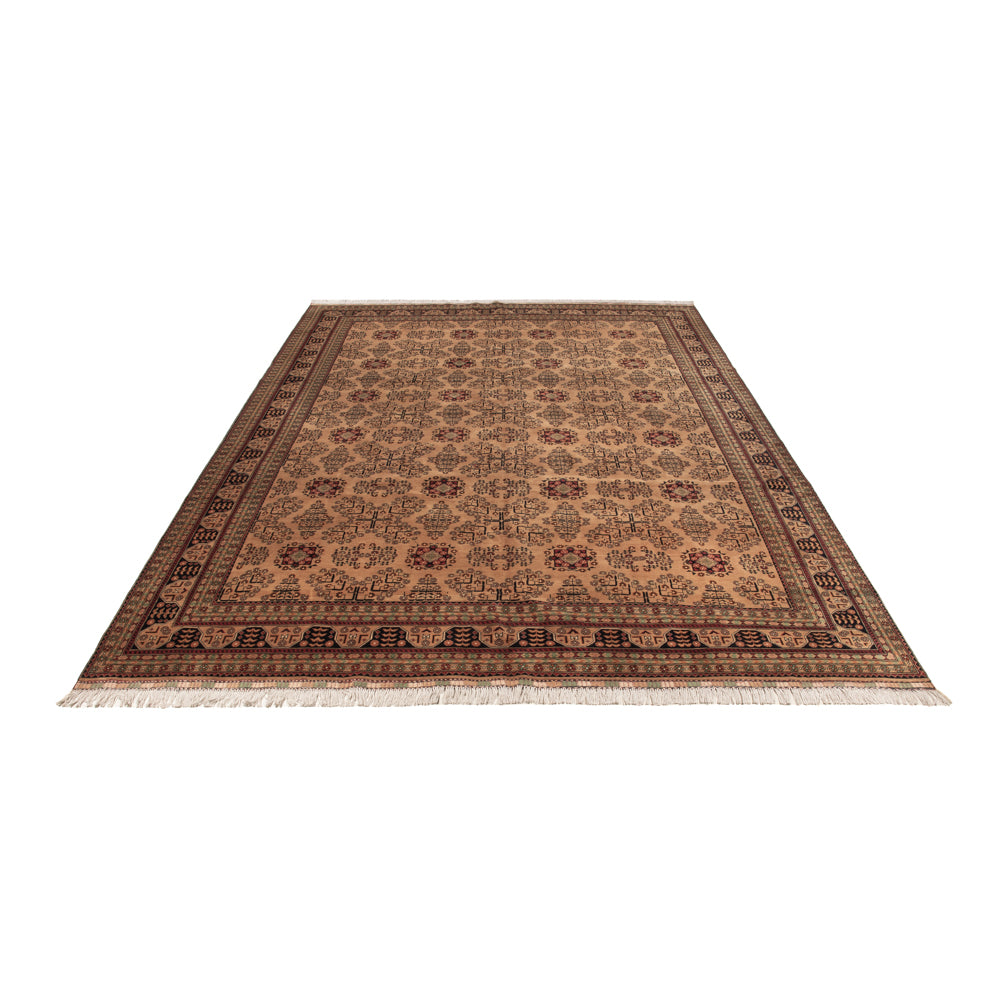 Tapis afghan - 390 x 290 cm - beige foncé