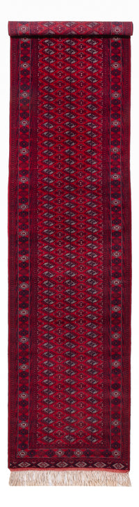 Tapis de couloir Tapis Turkaman - 396 x 87 cm - rouge