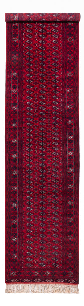 Tapis de couloir Tapis Turkaman - 396 x 87 cm - rouge