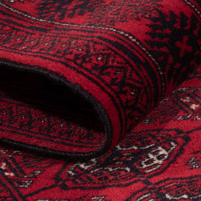 Tapis de couloir Tapis Turkaman - 396 x 87 cm - rouge