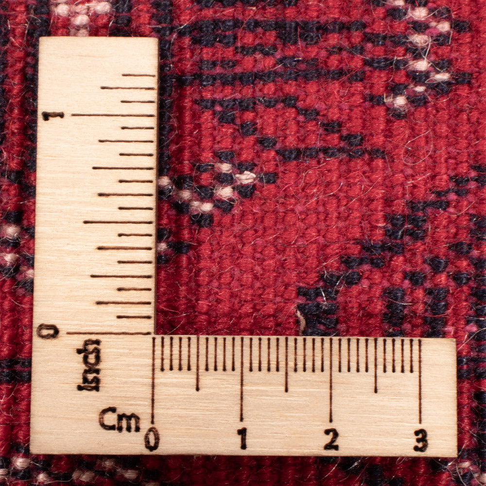 Tapis de couloir Tapis Turkaman - 396 x 87 cm - rouge