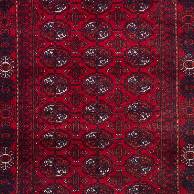 Tapis de couloir Tapis afghan - Boukhara - 294 x 84 cm - rouge