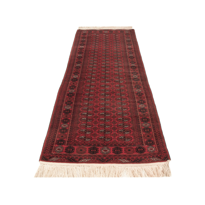 Tapis de couloir Tapis afghan - Boukhara - 294 x 84 cm - rouge