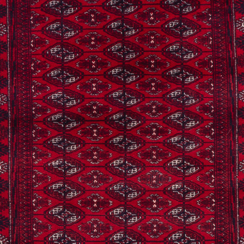 Tapis de couloir Tapis afghan - Boukhara - 397 x 86 cm - rouge