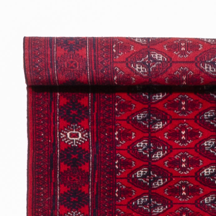 Tapis de couloir Tapis afghan - Boukhara - 397 x 86 cm - rouge