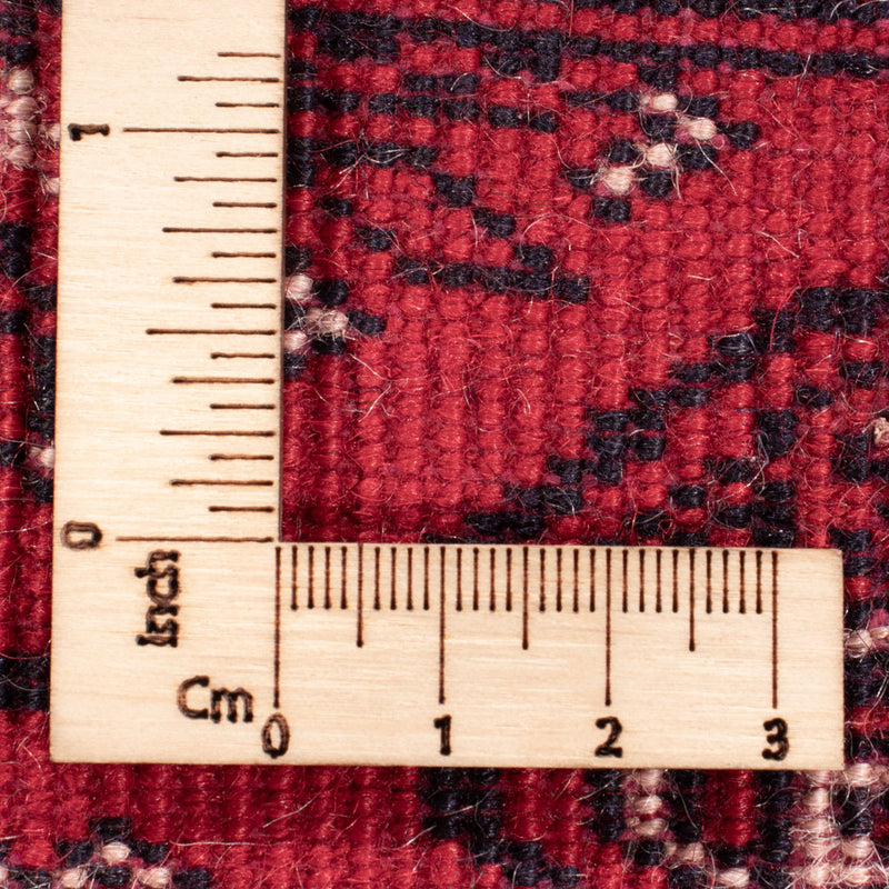 Tapis de couloir Tapis afghan - Boukhara - 397 x 86 cm - rouge