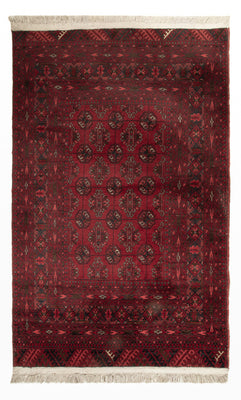 Tapis afghan - 118 x 57 cm - rouge foncé