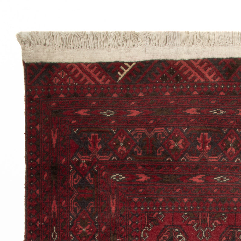 Tapis afghan - 118 x 57 cm - rouge foncé