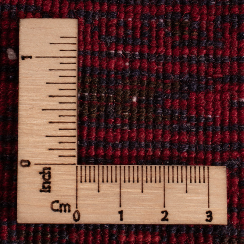 Tapis afghan - 118 x 57 cm - rouge foncé