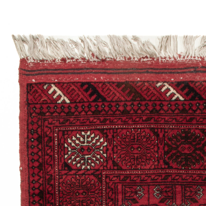 Tapis afghan - Boukhara - 122 x 70 cm - rouge foncé