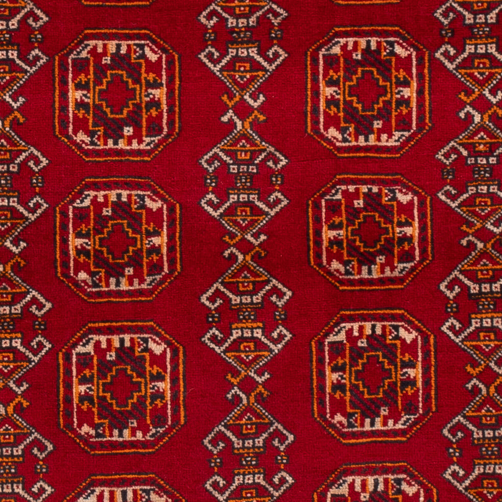 Tapis afghan - Boukhara - 147 x 104 cm - rouge
