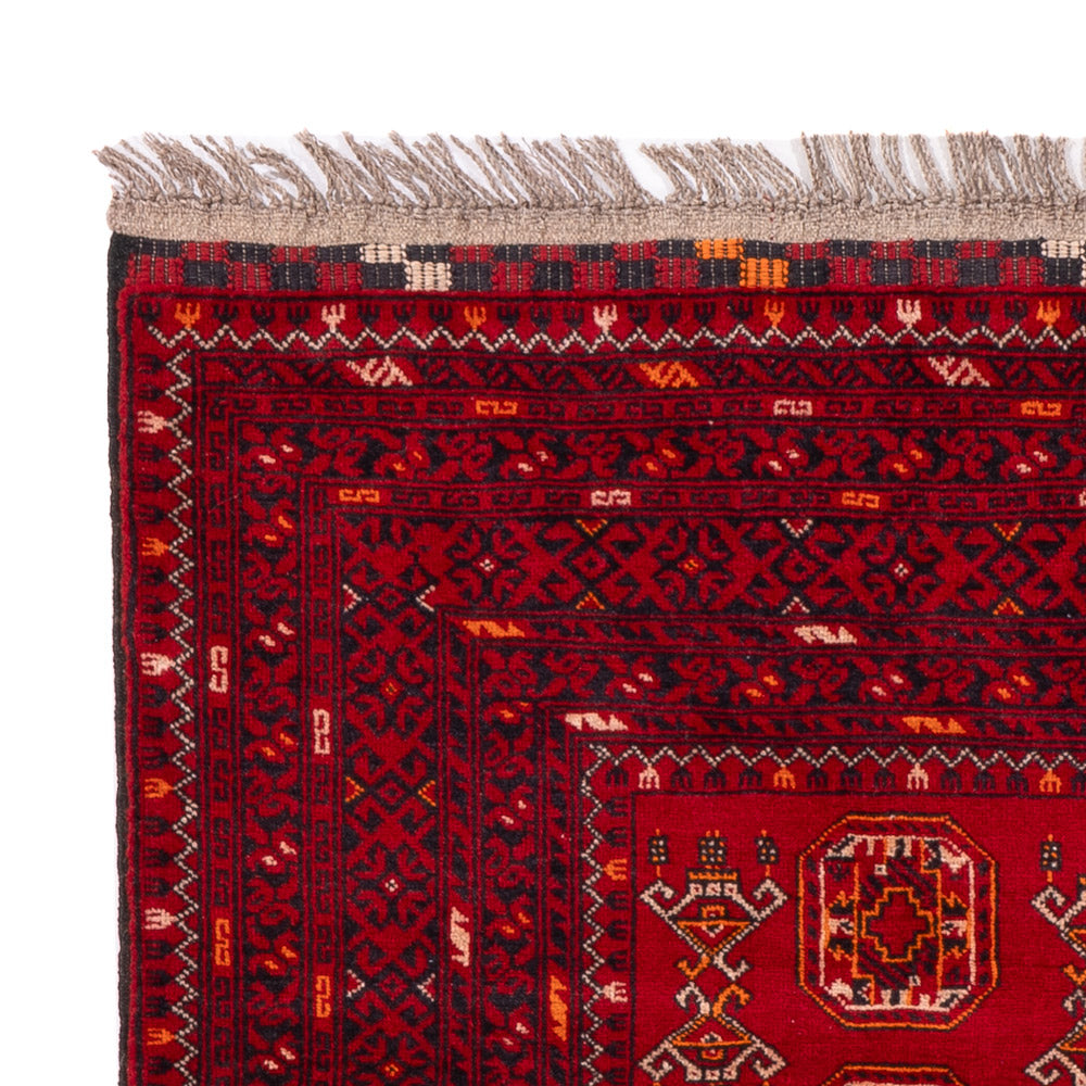 Tapis afghan - Boukhara - 147 x 104 cm - rouge