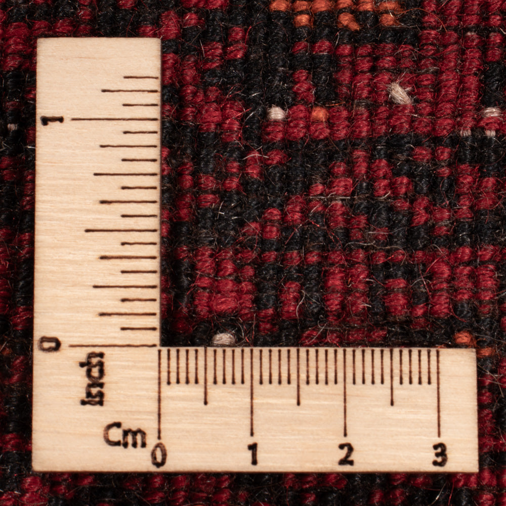 Tapis afghan - Boukhara - 140 x 102 cm - rouge foncé