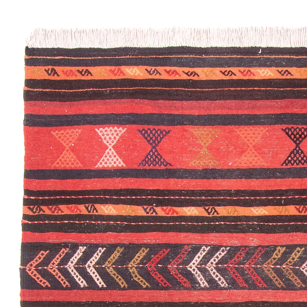 Tapis Kelim - Vieux - 190 x 160 cm - multicolore