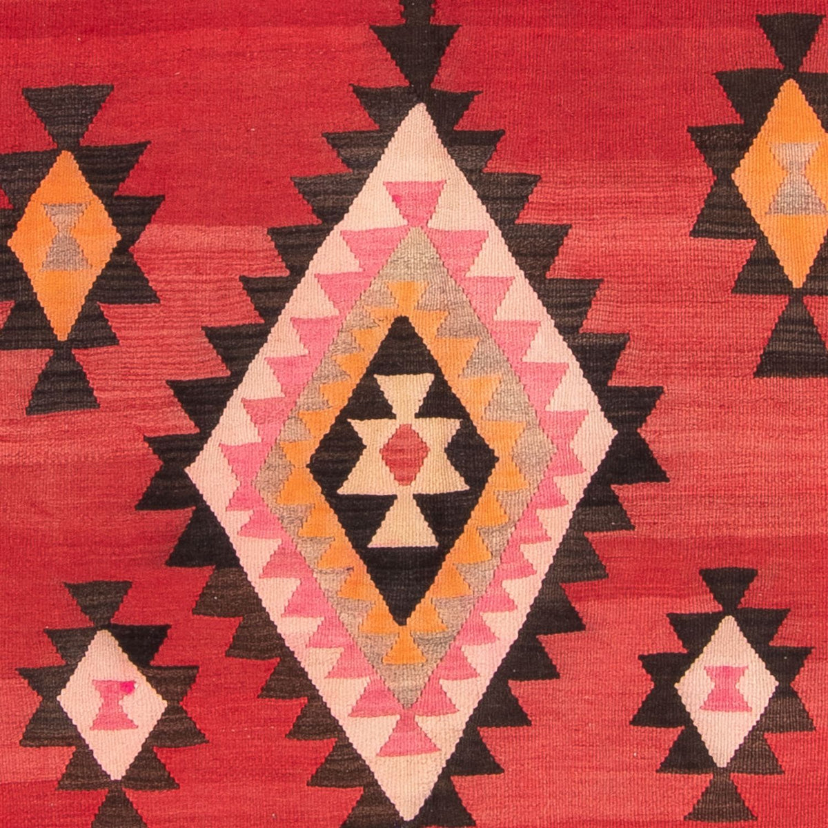 Tapis de couloir Tapis Kelim - Vieux - 387 x 160 cm - multicolore