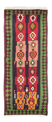 Tapis de couloir Tapis Kelim - Vieux - 275 x 110 cm - multicolore