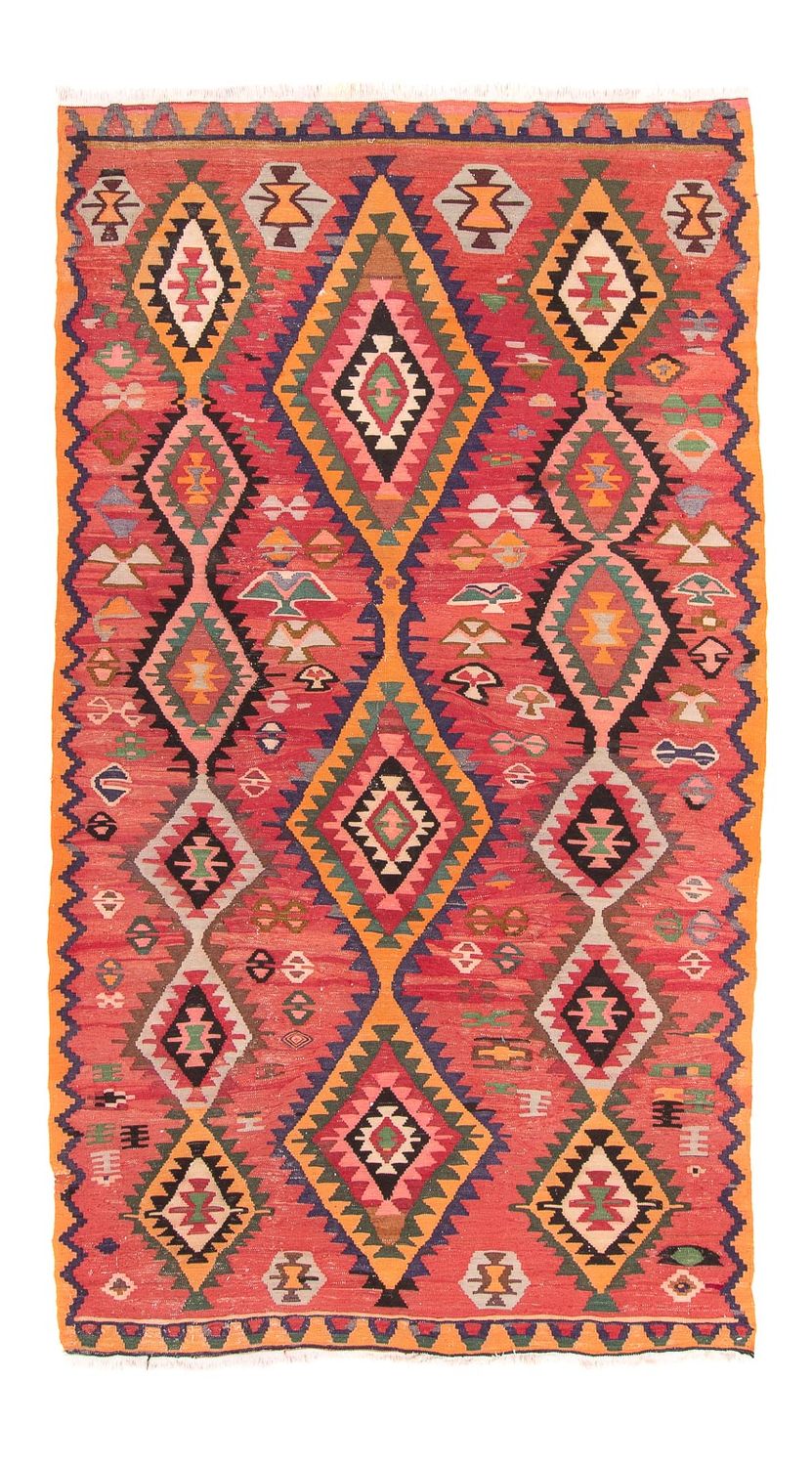 Tapis de couloir Tapis Kelim - Vieux - 310 x 165 cm - multicolore