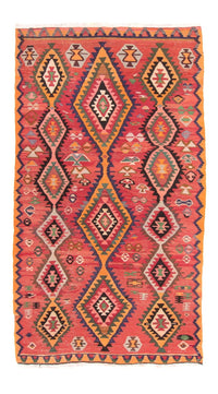 Tapis de couloir Tapis Kelim - Vieux - 310 x 165 cm - multicolore