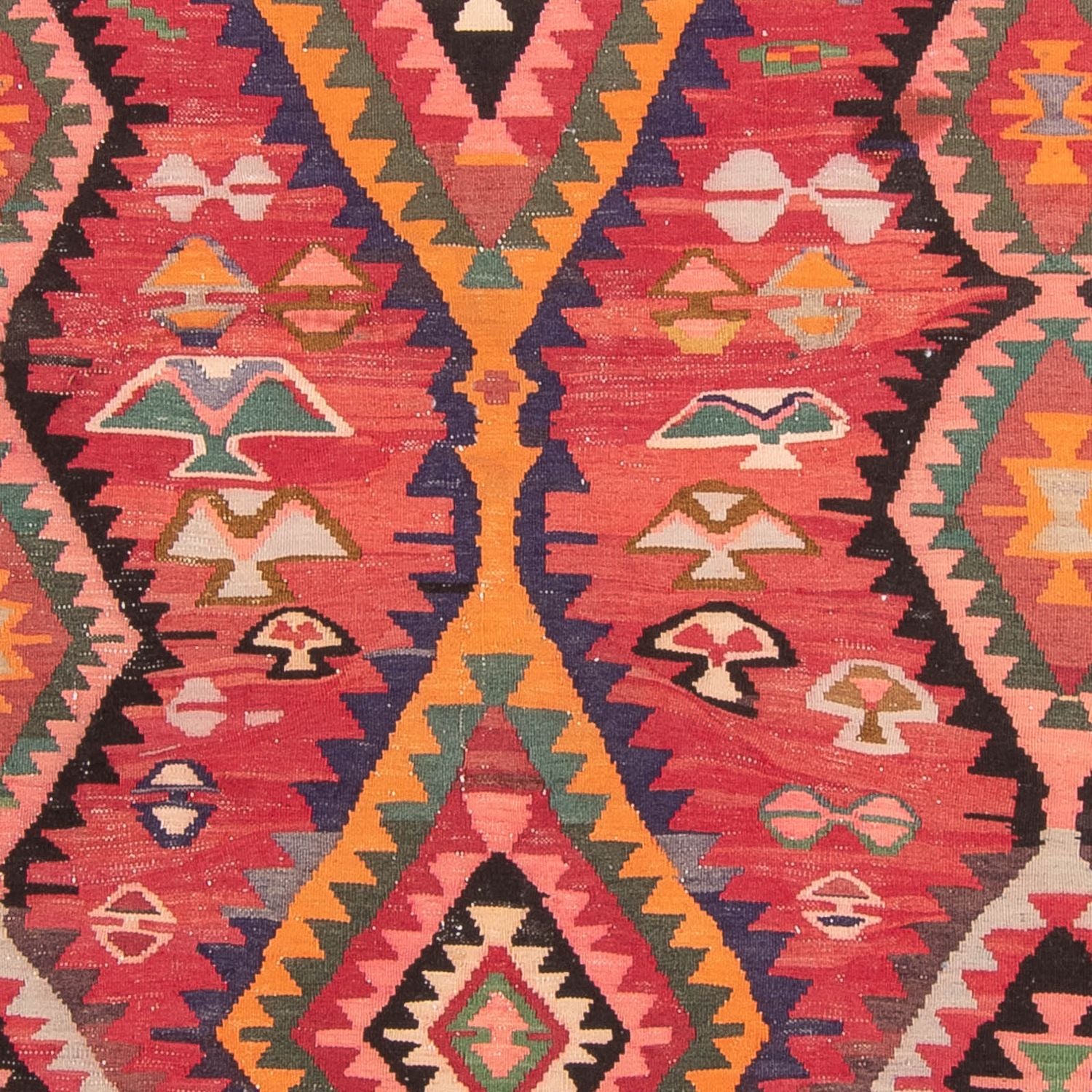 Tapis de couloir Tapis Kelim - Vieux - 310 x 165 cm - multicolore