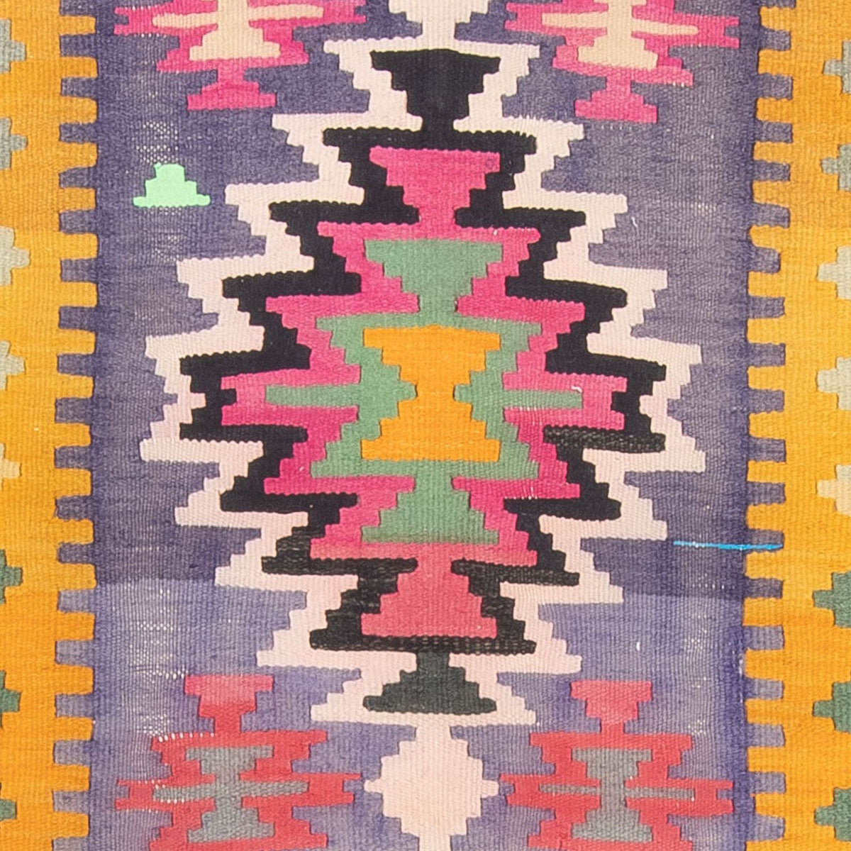 Tapis de couloir Tapis Kelim - Vieux - 360 x 147 cm - multicolore