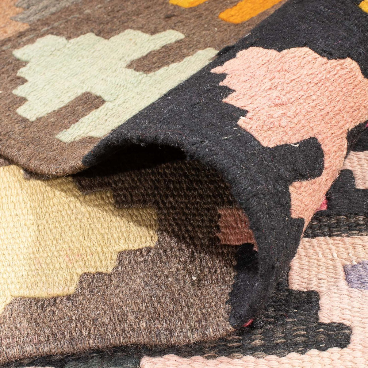 Tapis de couloir Tapis Kelim - Vieux - 360 x 147 cm - multicolore