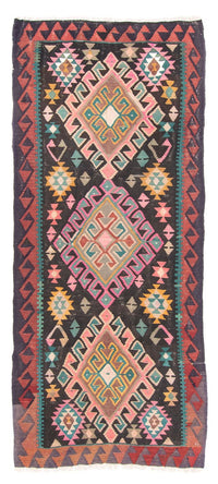 Tapis de couloir Tapis Kelim - Vieux - 347 x 150 cm - multicolore