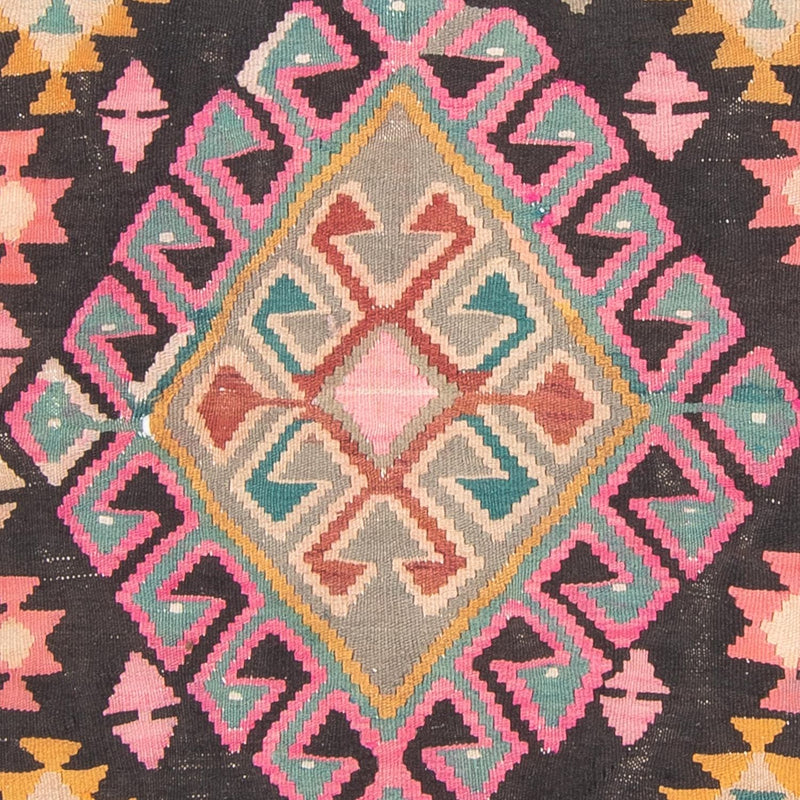 Tapis de couloir Tapis Kelim - Vieux - 347 x 150 cm - multicolore