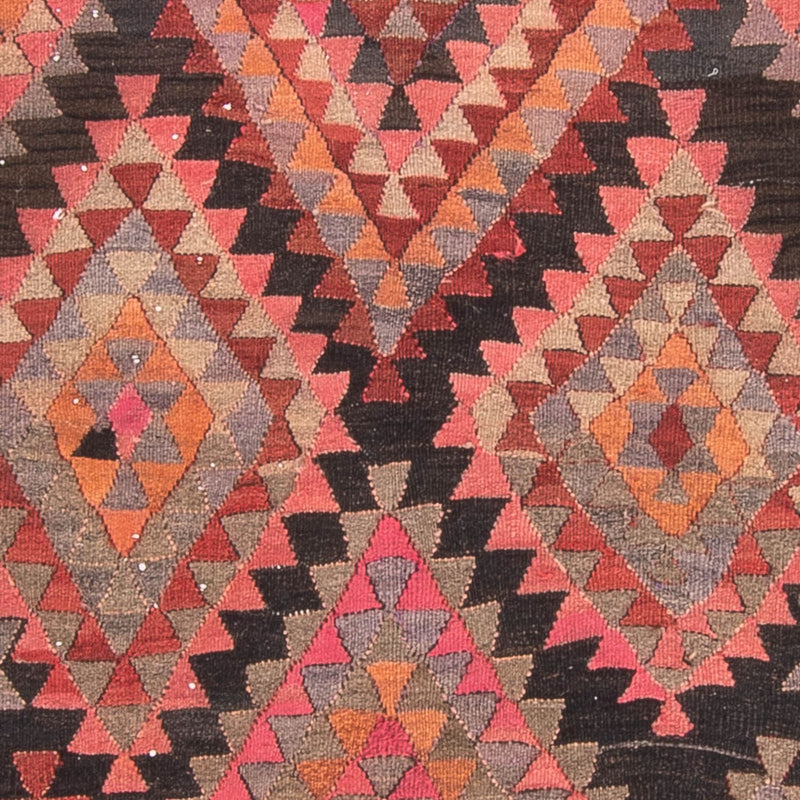 Tapis de couloir Tapis Kelim - Vieux - 460 x 143 cm - multicolore