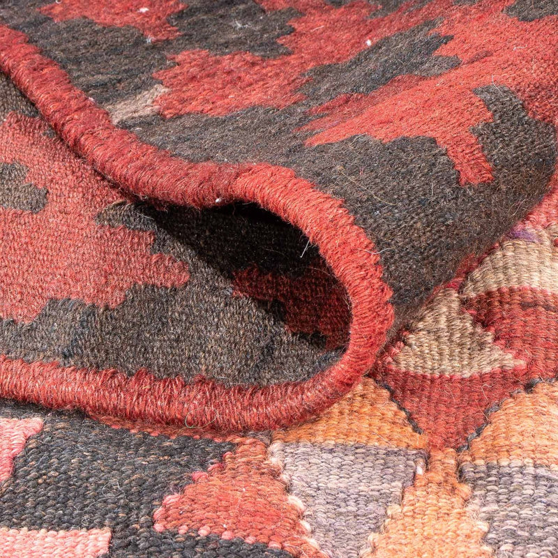 Tapis de couloir Tapis Kelim - Vieux - 460 x 143 cm - multicolore