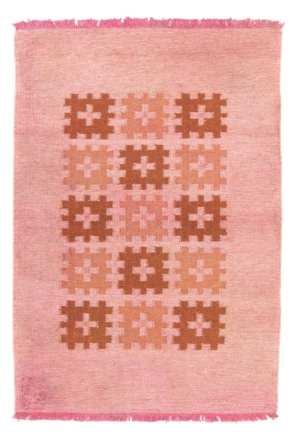 Tapis Kelim - Tendance - 179 x 117 cm - rose