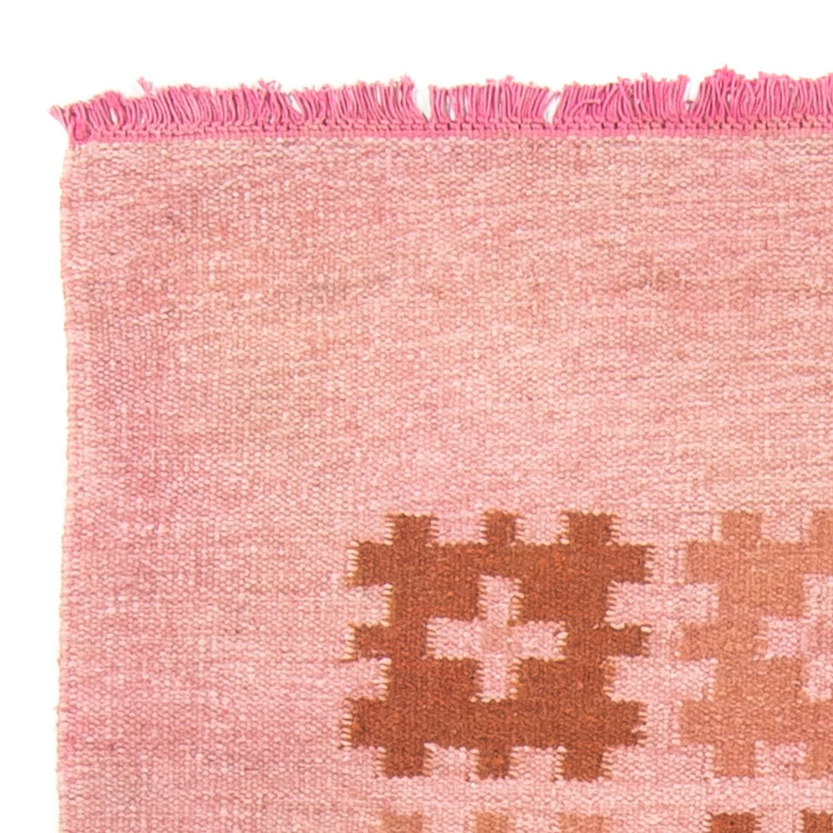 Tapis Kelim - Tendance - 179 x 117 cm - rose