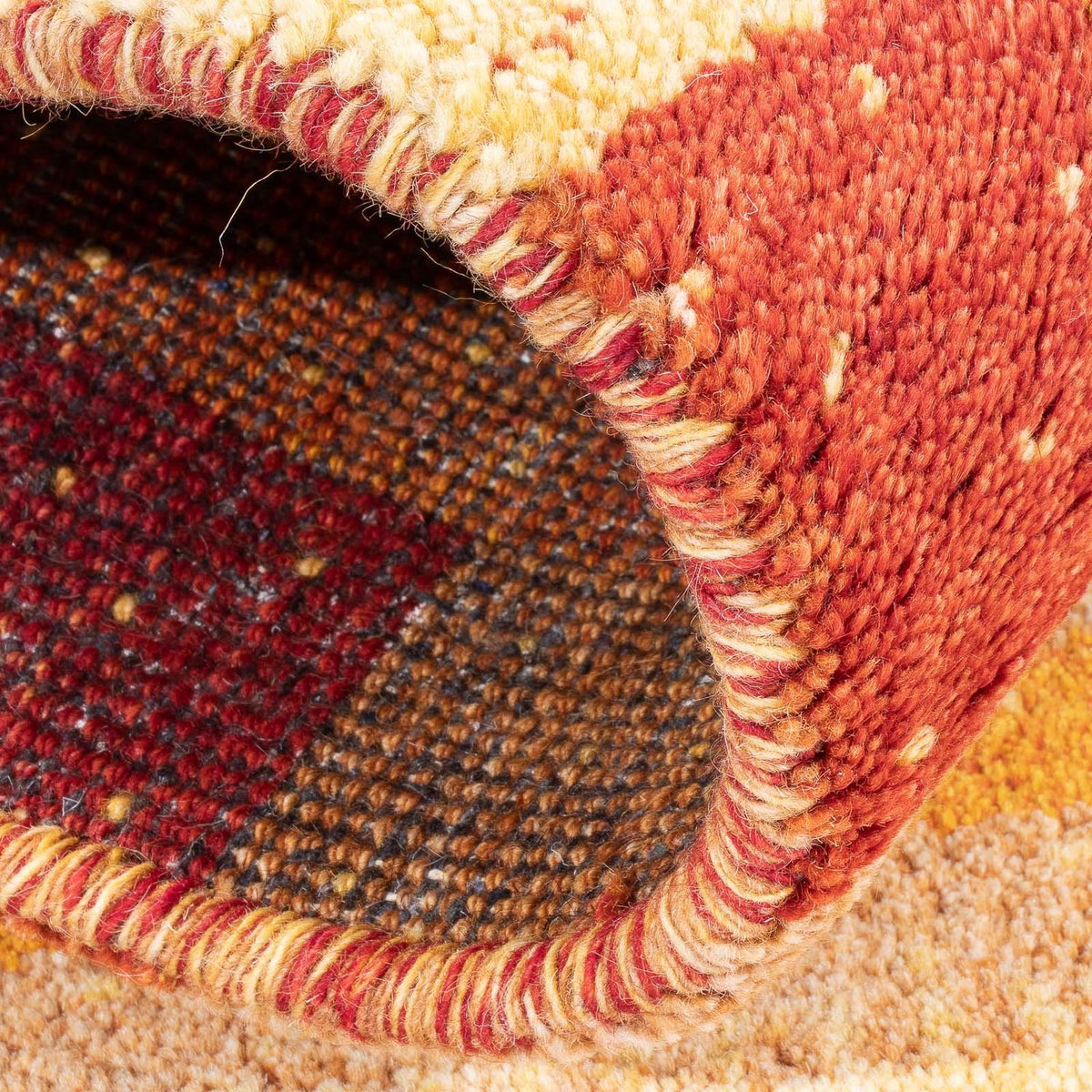 Tapis Gabbeh - Indus - 120 x 60 cm - multicolore