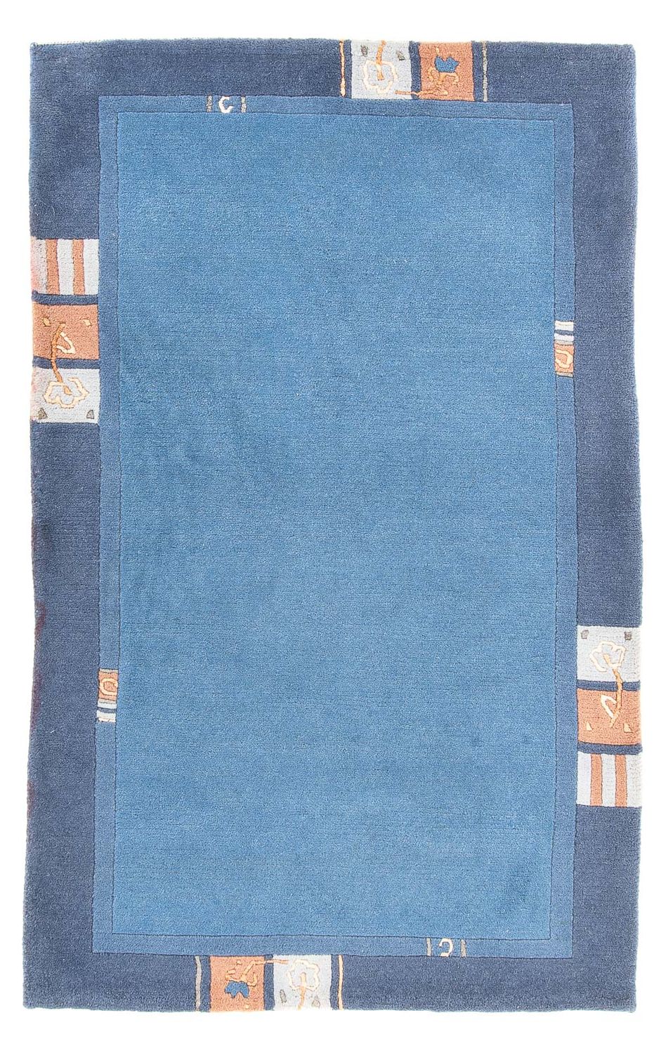 Tapis Népalais - 160 x 90 cm - bleu