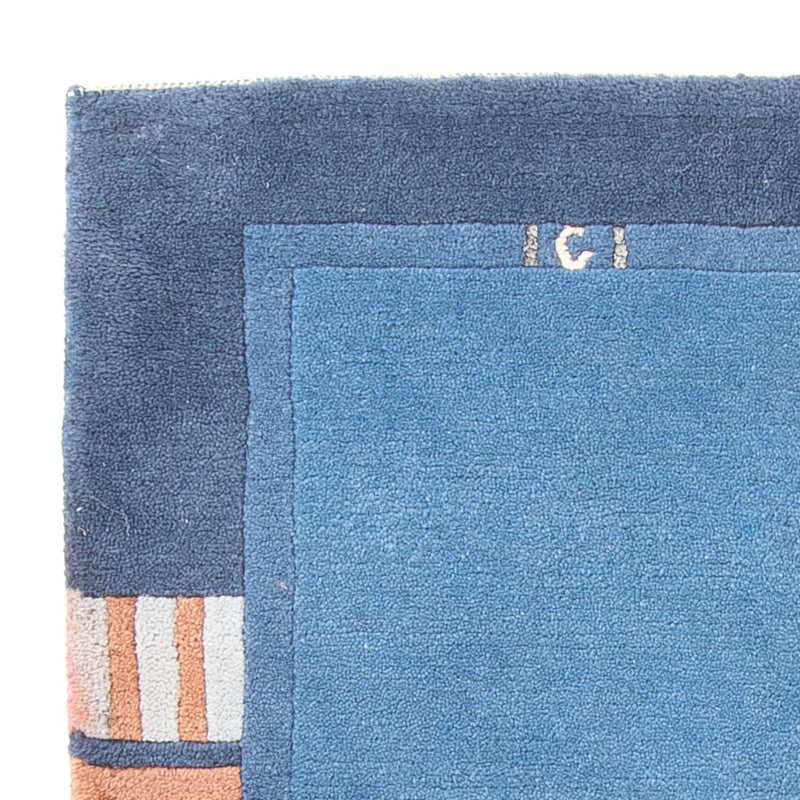 Tapis Népalais - 160 x 90 cm - bleu