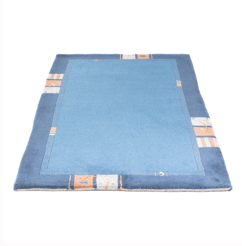 Tapis Népalais - 160 x 90 cm - bleu