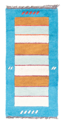 Tapis Népalais - 140 x 70 cm - turquoise